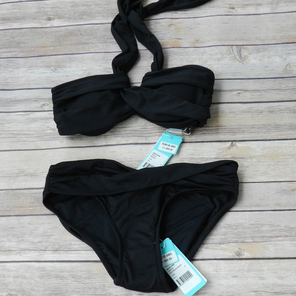 SEAFOLLY TWIST BAND HIPSTER BIKINI PANT